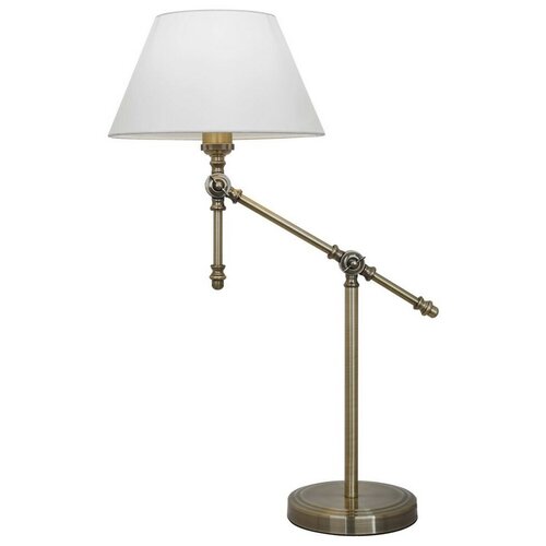 фото Лампа декоративная arte lamp orlando a5620lt-1ab, e27, 60 вт, цвет арматуры: бронзовый, цвет плафона/абажура: белый