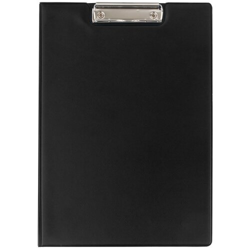фото Офисмаг папка-планшет с верхним прижимом и крышкой а4 черный
