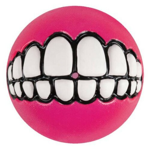 фото Мячик для собак rogz grinz small розовый
