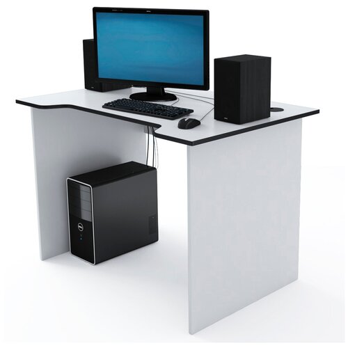 фото Стол компьютерный jedi 1100 белый/черный дизайн фабрика