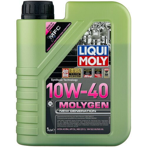 фото Hc-синтетическое моторное масло liqui moly molygen new generation 10w-40, 4 л