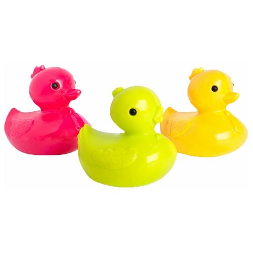 фото Набор для ванной росигрушка утята розовый/желтый/зеленый