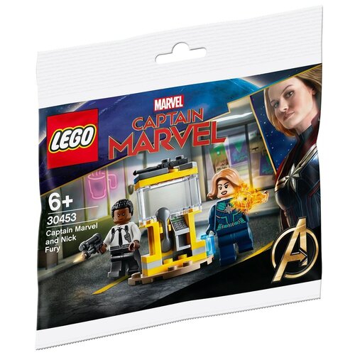 фото Lego конструктор lego super heroes 30453 captain marvel and nick fury