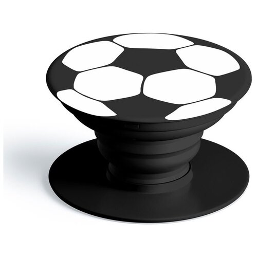 фото Попсокет "футбольный мяч", черный exsport