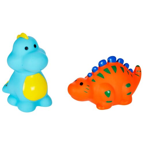 фото Набор для ванной жирафики динозаврики (681274) голубой/оранжевый
