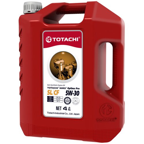 фото Полусинтетическое моторное масло totachi niro optima pro semi-synthetic sl/cf 5w-30, 1 л
