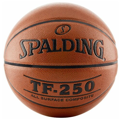 фото Баскетбольный мяч spalding tf-250 all surface, р. 6 коричневый/черный