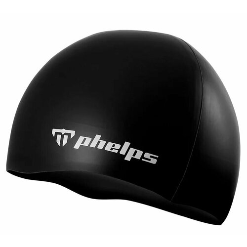 фото Шапочка для плавания детская phelps classic jr для плавания, black