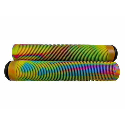 фото Грипсы (ручки) zevs для трюкового самоката 160mm, цвет rainbow