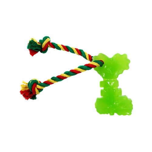 фото Dental knot ключ с канатом, резина 1,4 см х 10,5 см, зеленый d11-3948-gr, 0,075 кг, 43862 (2 шт) doglike