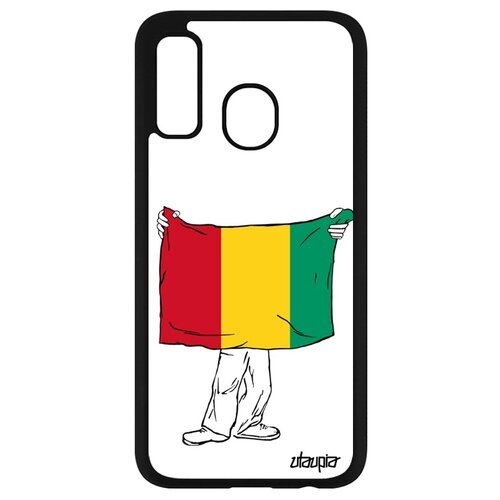 фото Чехол для телефона galaxy a40, "флаг гвинеи с руками" государственный патриот utaupia
