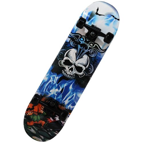 фото Детский скейтборд rgx mg 411, 31x8, синий/черный