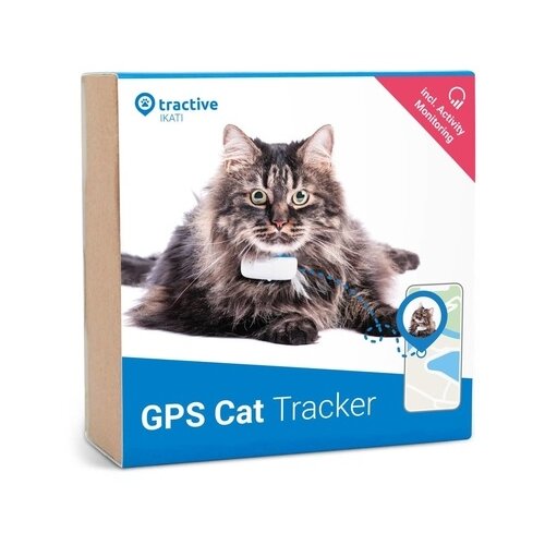 фото Tractive gps трекер для кошек, белый trkat1, 0,030 кг