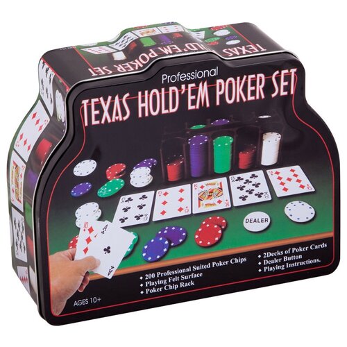 фото Набор для покера нескучные игры professional texas hold'em poker set, 200 фишек