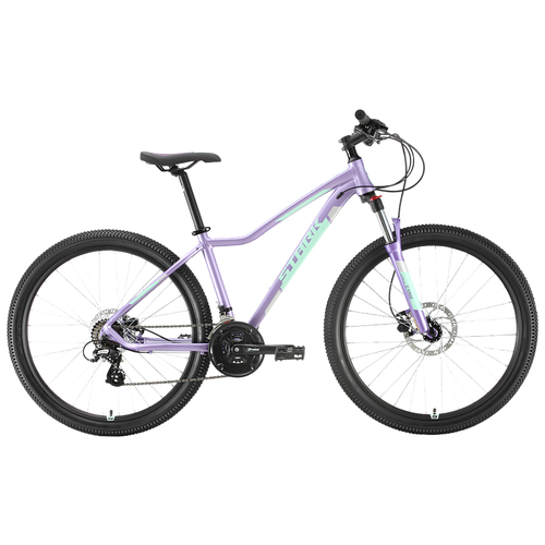 фото Горный (mtb) велосипед stark viva 27.2 hd (2020) фиолетовый/голубой/серебристый 18" (требует финальной сборки)