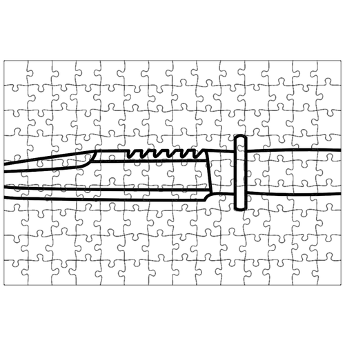 фото Магнитный пазл 27x18см."нож, охотничий нож, рэмбо нож" на холодильник lotsprints