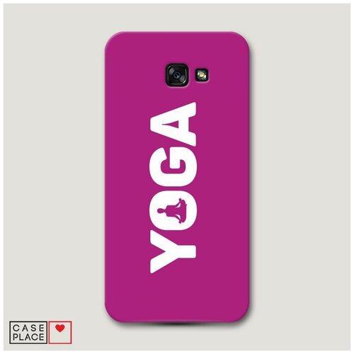 фото Чехол пластиковый samsung galaxy a7 2017 йога розовый case place