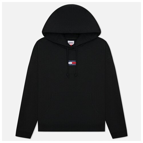 фото Женская толстовка tommy jeans tommy center badge hoodie