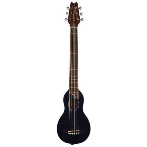 фото Washburn ro10sbk акустическая travel гитара с кофром, цвет чёрный