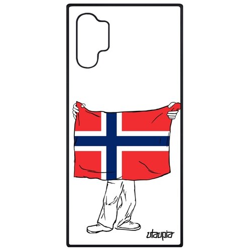 фото Чехол для мобильного samsung galaxy note 10 plus, "флаг норвегии с руками" путешествие utaupia