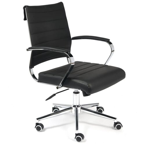 фото Компьютерное кресло tetchair city-low офисное, обивка: искусственная кожа, цвет: черный