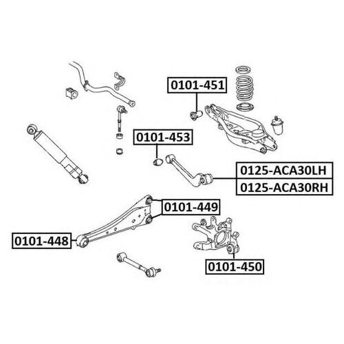 фото Сайлентблок рычага подвески asva 0101-449 для toyota rav 4 iii,iv