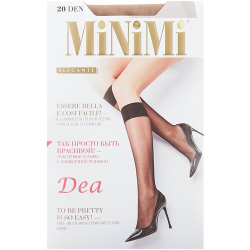 фото Капроновые гольфы minimi dea 20 den, 2 пары, размер 0 (one size), daino