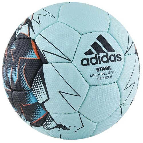 фото Мяч для гандбола adidas stabil replique (cd8588) голубой/черный