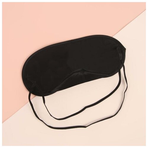фото Onlitop маска для сна с носиком, двойная резинка, 18 × 8,5 см, цвет чёрный