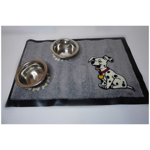 фото Коврик с двумя мисками для собак petkit (40см * 60см), серый