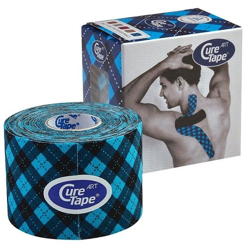 фото Тейп кинезиологический curetape art tartan арт. 162794