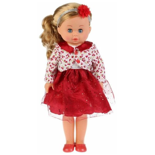 фото Кукла "карапуз" 45 см, озвучена, 100 фраз, в красном платье с болеро