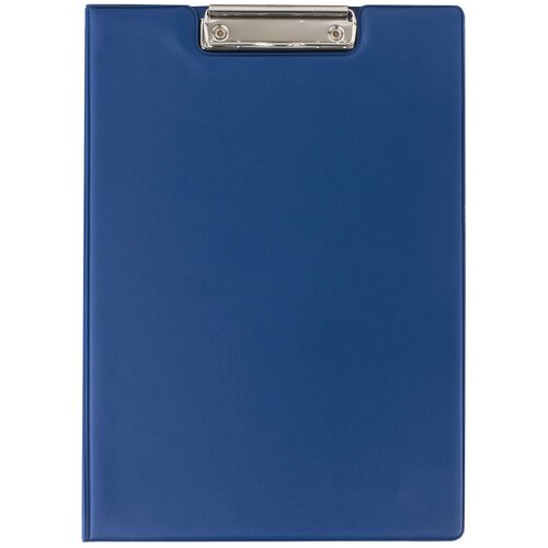 фото Офисмаг папка-планшет с верхним прижимом и крышкой а4 синий