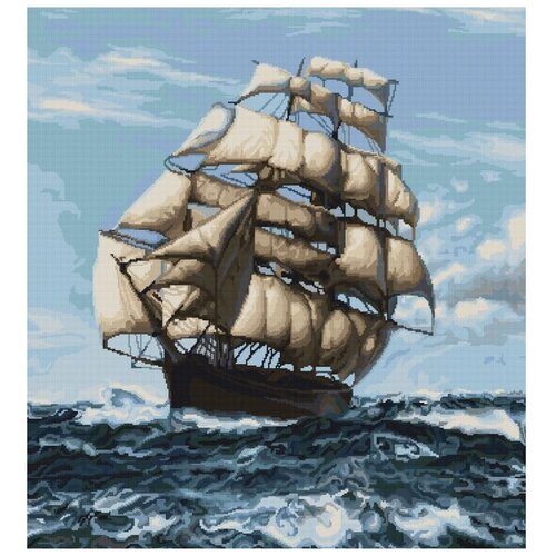 фото Набор для вышивания «корабль», 49 x53 см, luca-s