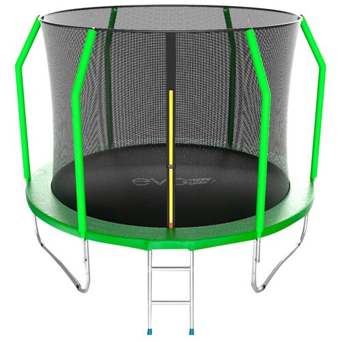 фото Evo jump cosmo 10ft (green) батут с внутренней сеткой и лестницей, диаметр 10ft (зеленый)