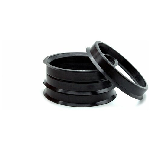 фото Кольца центровочные 63,4х56,1 black 4 шт высококачественный пластик sds exclusive