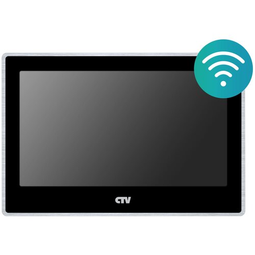 фото Ctv-m5702 (черный) сенсорный 7" монитор видеодомофона с wi-fi