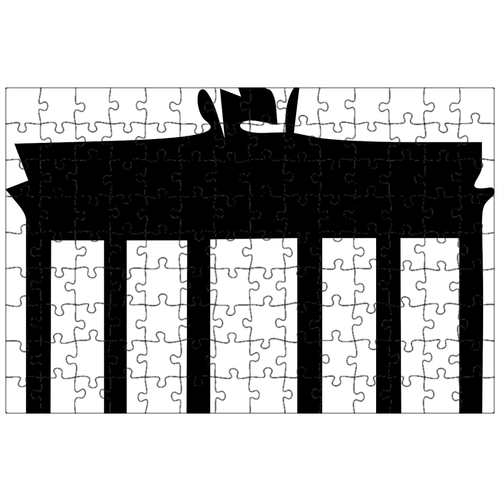 фото Магнитный пазл 27x18см."ворота, берлин, бранденбург" на холодильник lotsprints