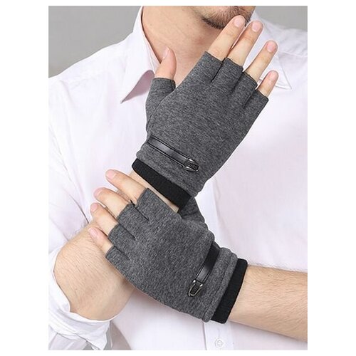 фото Митенки мужские перчатки без пальцев полупальцевые rolligator