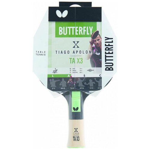 фото Ракетка для настольного тенниса butterfly tiago apolonia tax3