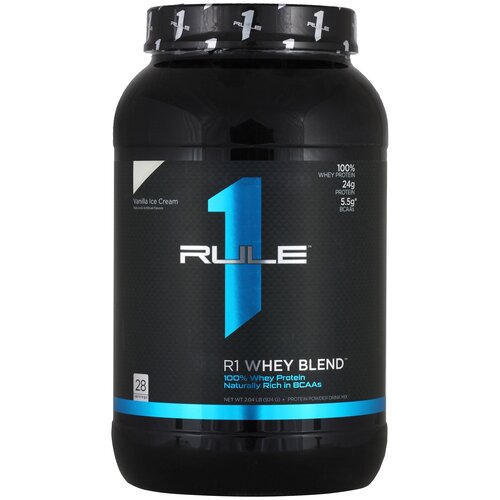 фото Протеин rule 1 whey blend, 891 гр., ванильное мороженое