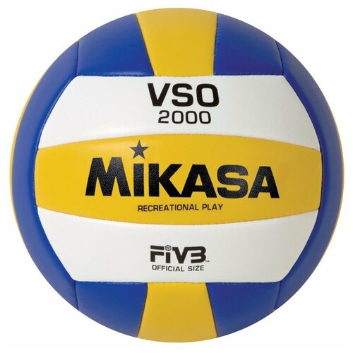 фото Волейбольный мяч mikasa vso2000 белый/желтый/синий