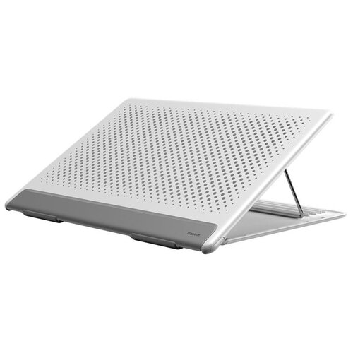 фото Подставка для ноутбука baseus let's go mesh portable laptop stand - белая/серая (sudd-2g)