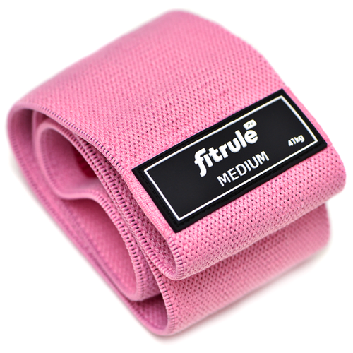фото Fitrule фитнес резинка тканевая (41 кг, розовая)