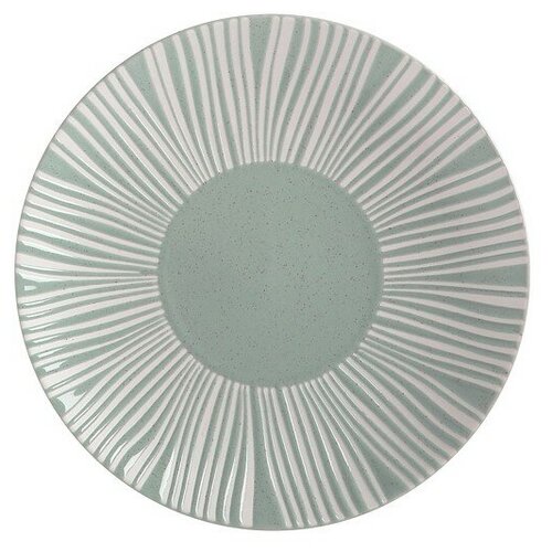 фото Тарелка закусочная solaris 20,5 см фарфор, цвет серо-зелёный, maxwell & williams, mw602-ax0315