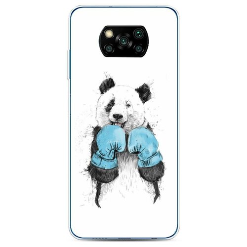 фото Силиконовый чехол "панда боксер" на xiaomi poco x3 nfc / сяоми поко x3 nfc case place