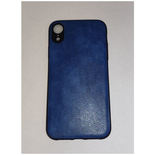 фото Чехол-накладка для iphone xr/ кожа (blue) кнр