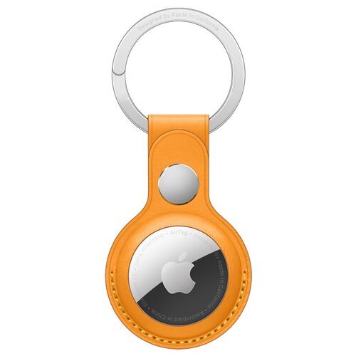 фото Чехол apple для airtag с кольцом для ключей золотой апельсин