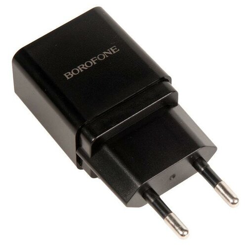 фото Зарядное устройство borofone ba19a один порт usb, 5v, 1.0a, черный hoco