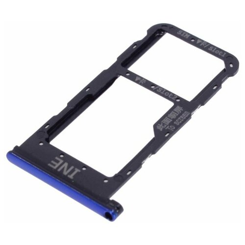 Держатель сим карты (SIM) для Huawei Nova 3i / P Smart Plus, синий